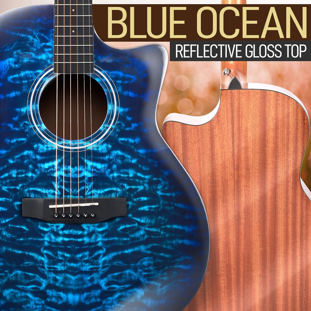 Best Acoustic Guitar Kit for Beginners - Full Starter Set with Case, Tuner & Accessories - Perfect for Home Practice, Camping & Outdoor Performances