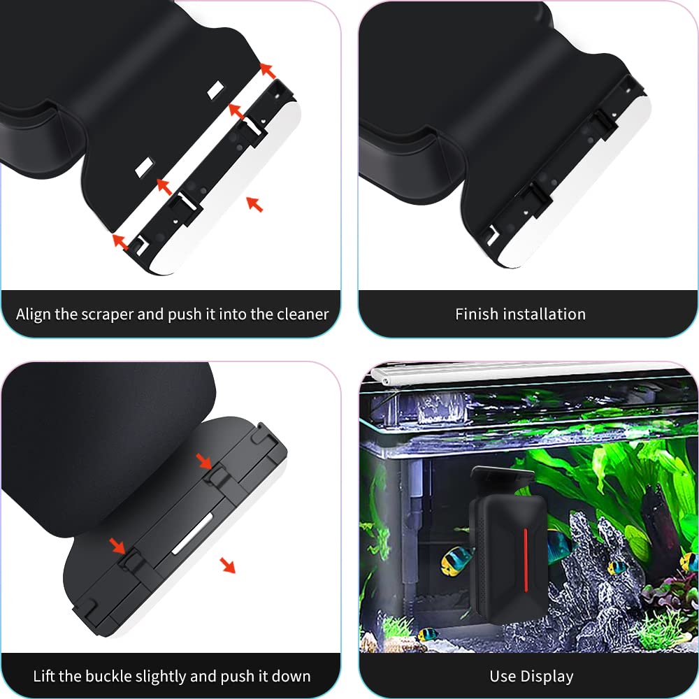 Strong Magnetic Aquarium Cleaner - Floating Fish Tank Scrubber & Algae Scraper for Glass Tanks | Perfect for Freshwater & Saltwater Aquariums, Home or Office Use
