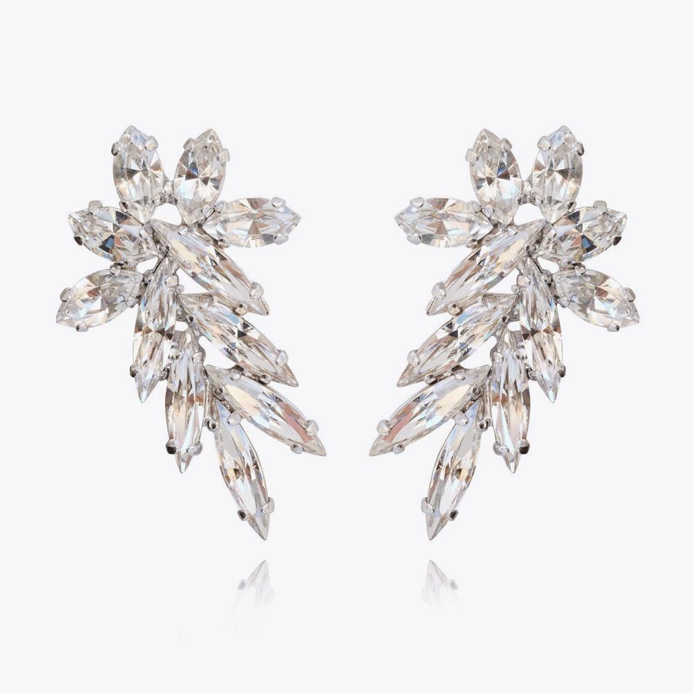 Crystal Earcuffs for Women - Elegant Rhinestone Ear Cuffs for Cartilage & Helix Piercing - Perfect for Parties, Weddings & Everyday Wear
