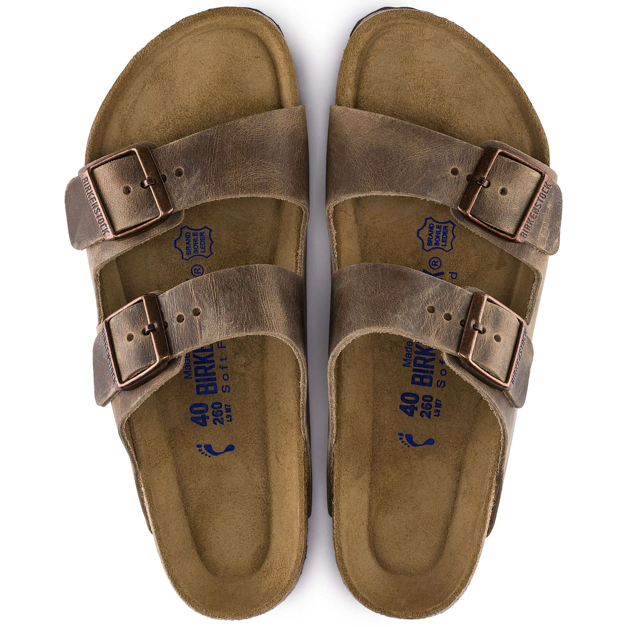 BIRKENSTOCK ARIZONA Unisex Sandals - Soft Footbed in Tobacco Brown Oiled Nubuck Leather | Comfortable & Durable | Perfect for Casual Wear, Beach & Summer Outfits