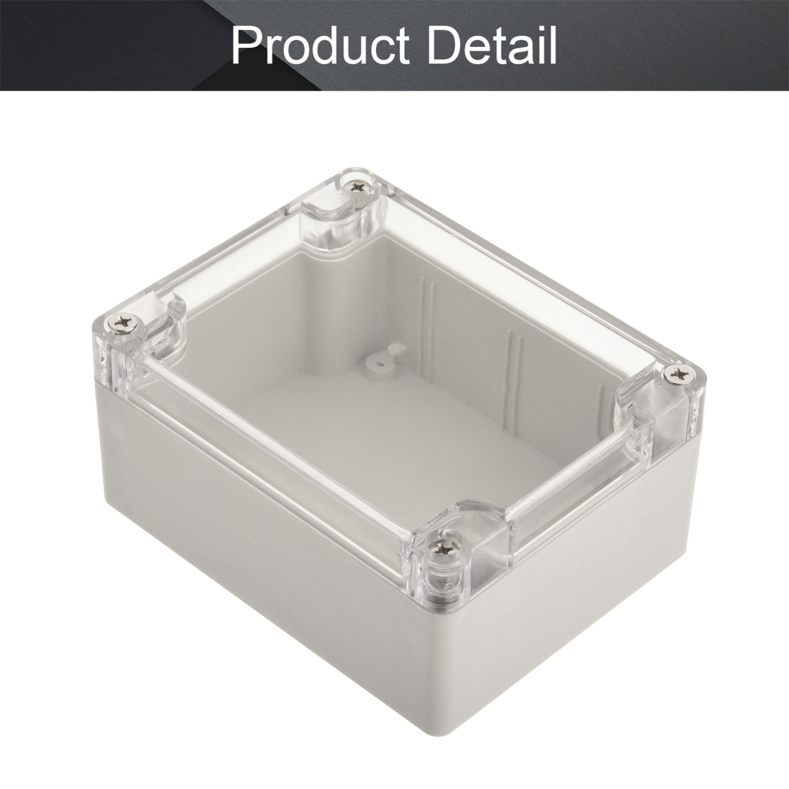 Waterproof ABS Junction Box IP65 - 4.53x3.54x2.17 Inch for Outdoor Electrical Projects