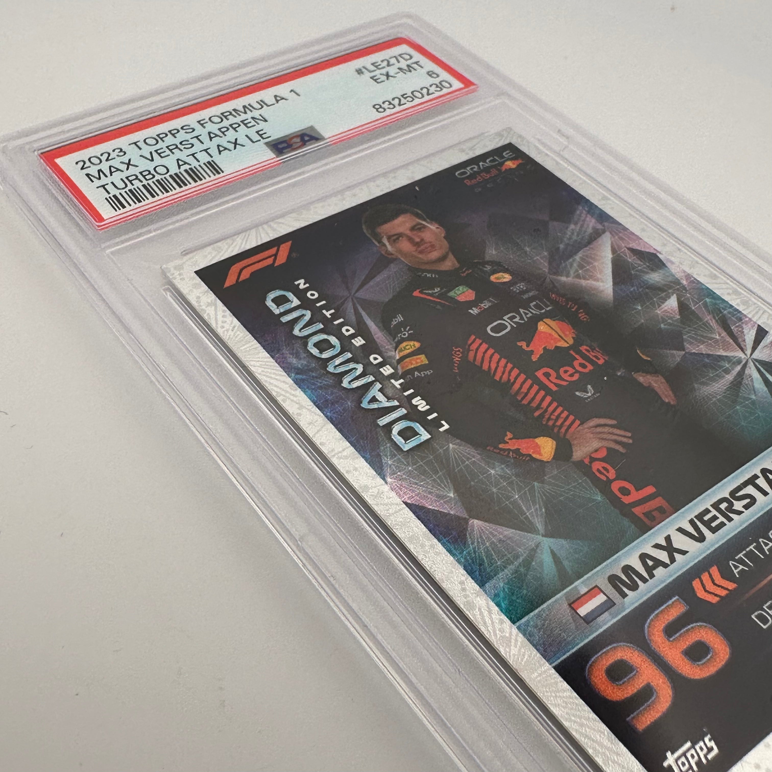 PSA 6 Graded Max Verstappen #LE27D Diamond Limited Edition GP Exclusive F1 Racing Card - Perfect for Collectors, Investors & Formula 1 Fans