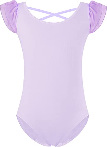 Double Layer Ruffle Sleeve-lilac