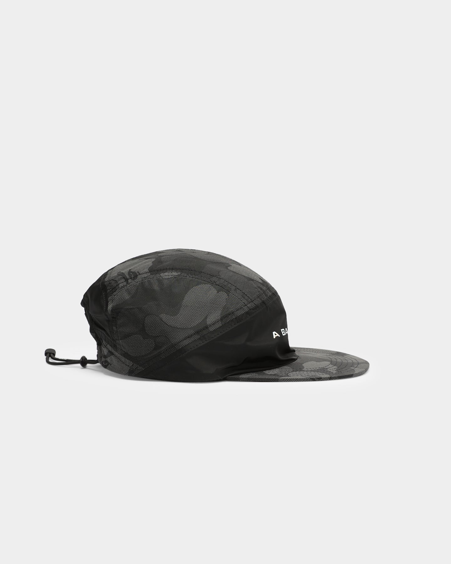 BAPE ABC Dot Reflective 5-Panel Strapback Hat - Black | Streetwear Fashion for Men & Women | Perfect for Urban Style & Casual Outfits