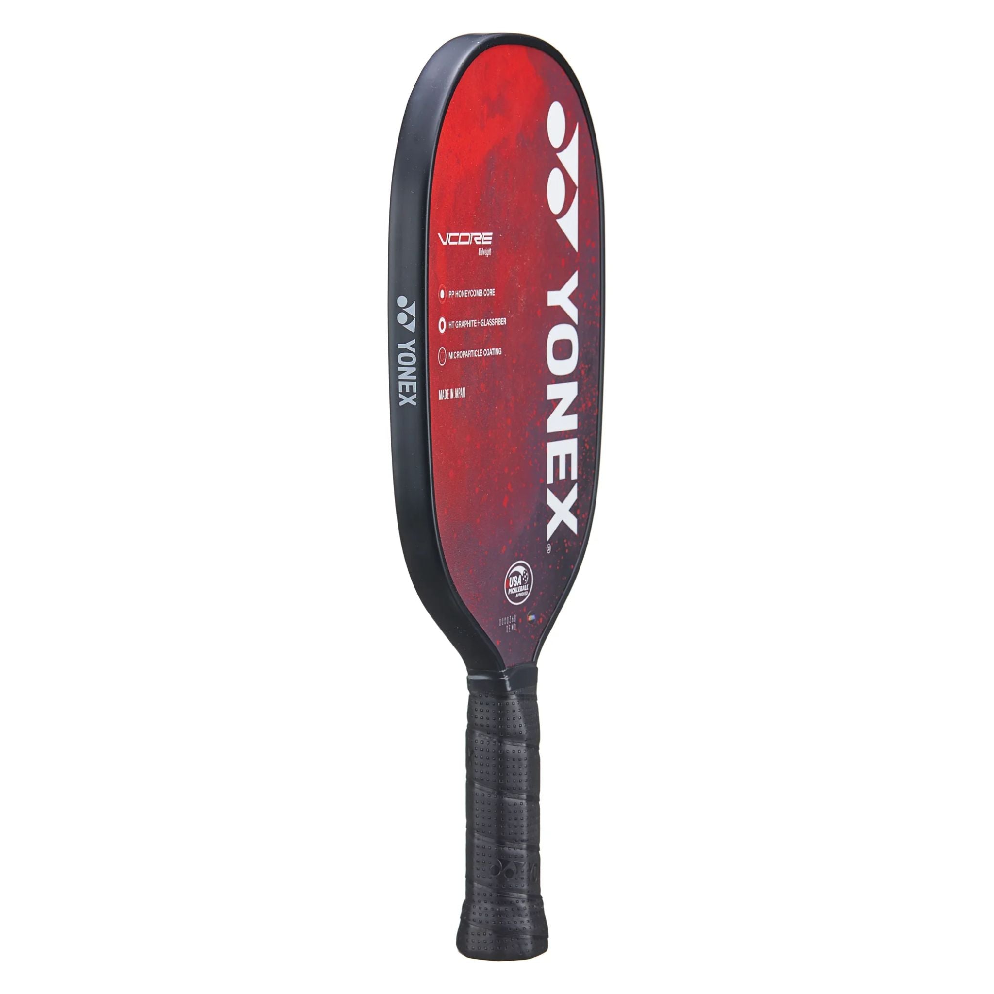 Yonex VCORE Midweight Pickleball Paddle - Carbon Fiber Face with Shock Absorbing Grip [Red] - Perfect for Competitive Play & Recreational Pickleball Games