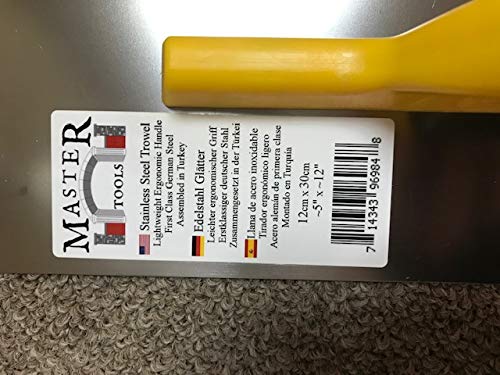 Master Tools Trowel - Premium Masonry Tool for Bricklaying & Gardening