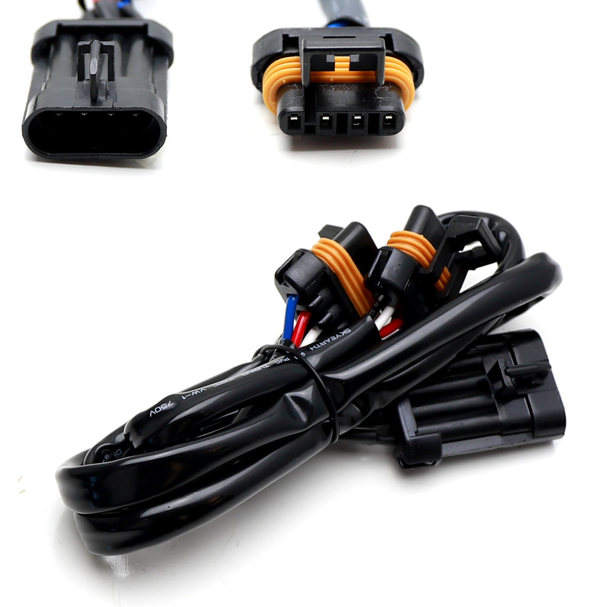 20 APTIV Metri Pack 150 Series 4 Way Male/Female Plug Y Splitter Connectors - Automotive Wiring Harness Adapter for Car, Truck, Motorcycle Electrical Systems