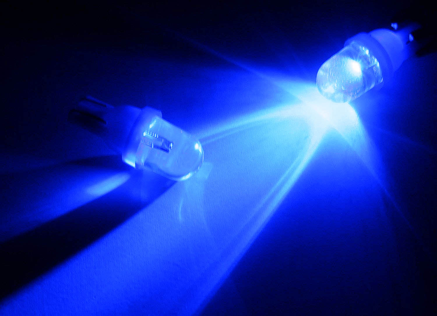 10 Pack Blue LED Bulbs 168 175 194 2825 W5W T10 - Super Bright Car Interior Lights for Dome, Map, License Plate & Dashboard Lighting