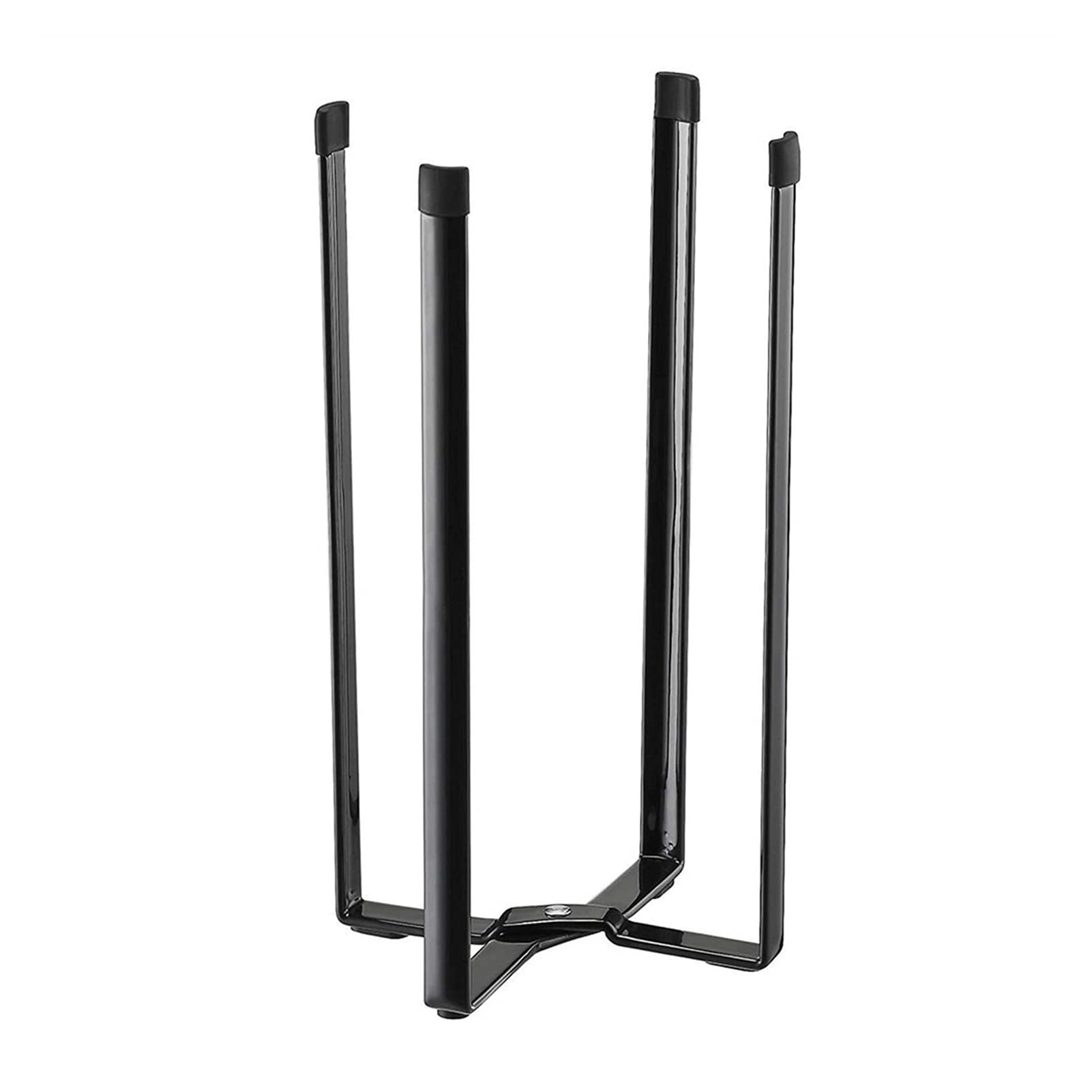 QWERTYUI AISHANBAIHUODIAN Multifunctional Kitchen Organizer - Foldable Drain Rack, Plastic Bag Holder & Storage Shelf for Cups & Bottles (Black) | Perfect for Small Spaces, Countertop Organization & Dish Drying