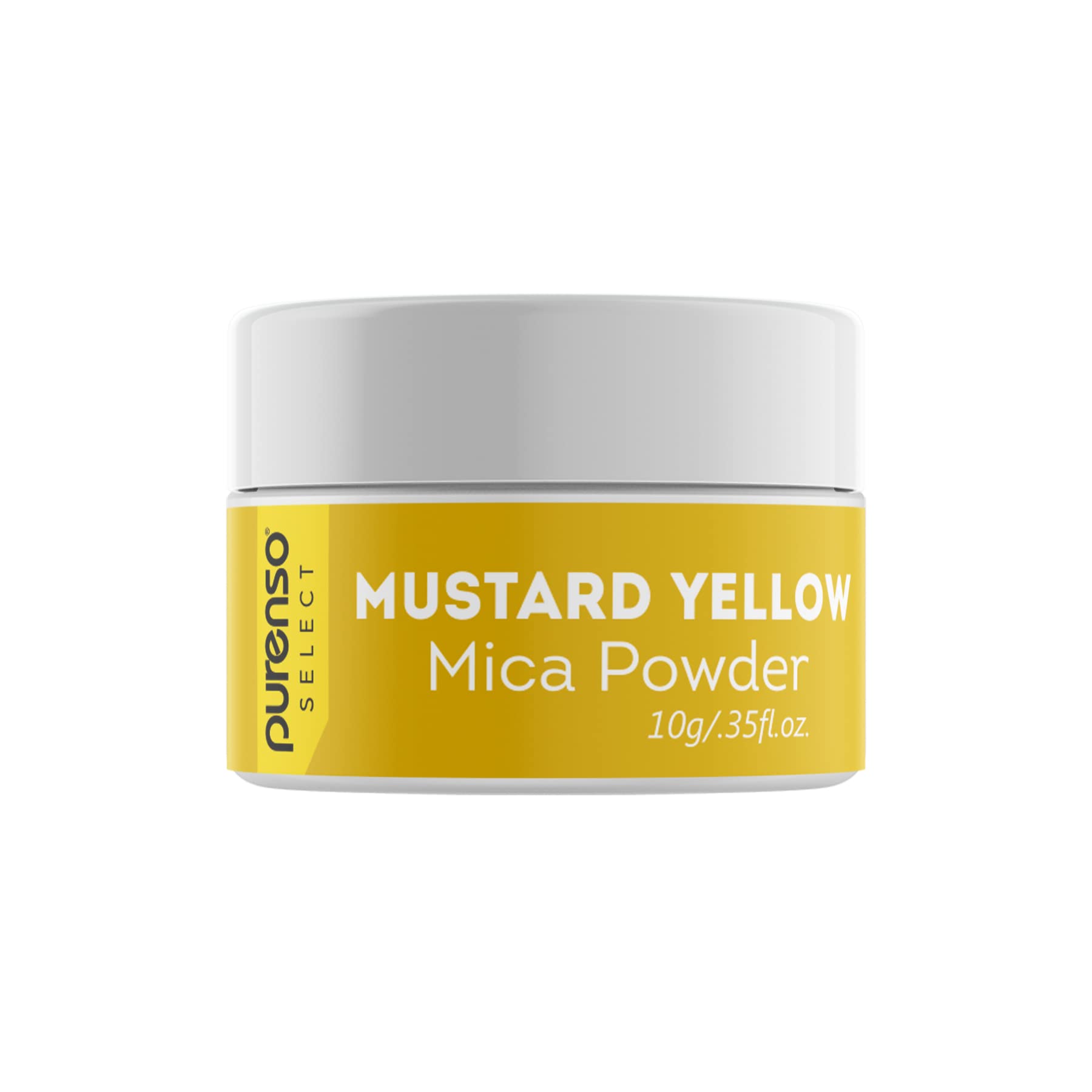 Purenso Select - 10g Mustard Yellow Mica Powder for DIY Soap Making, Candle Crafting, Lip Gloss, Nail Art, Bath Bombs & Resin Projects | Vibrant Pigment for Cosmetics, Art & Craft Supplies | Perfect for Handmade Gifts, Home Decor & Creative DIY Projects