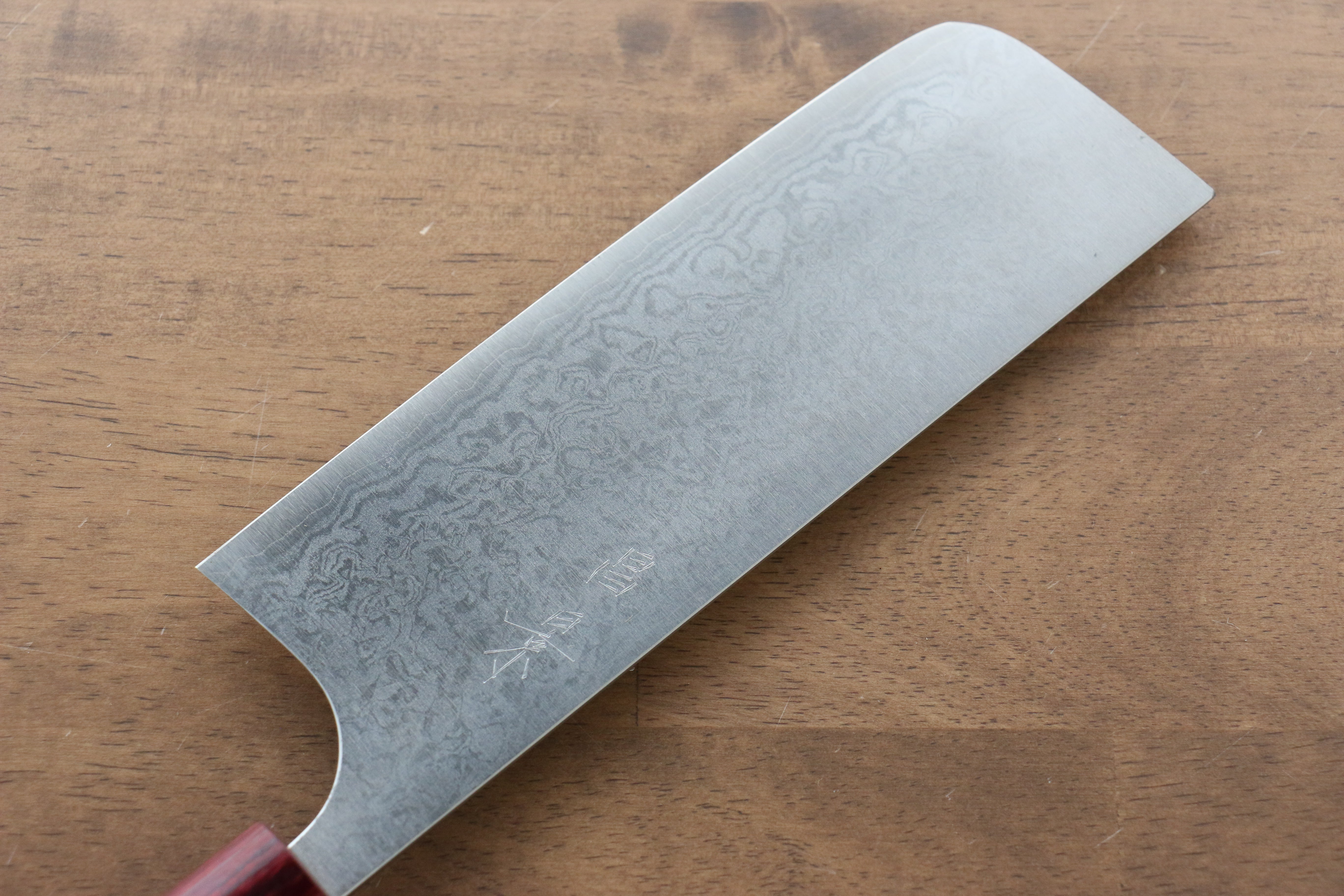 Masakage Kiri VG10 Damascus Nakiri Knife 170mm - Japanese Magnolia Wood Handle - Professional Chef Knife for Vegetable Chopping & Slicing