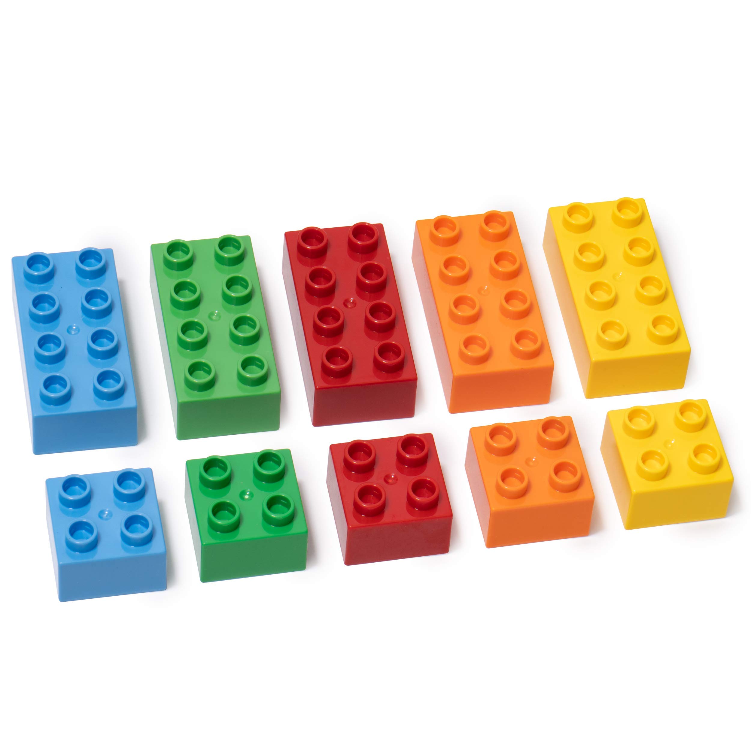 Large Building Blocks for Kids - STEM Educational Toys - 50-Piece Classic Big Bricks Set - Compatible with LEGO & Major Brands - Creative Learning Toys for Toddlers & Children (Ages 3+) - Perfect for Classroom, Birthday Gifts & Family Bonding Activities