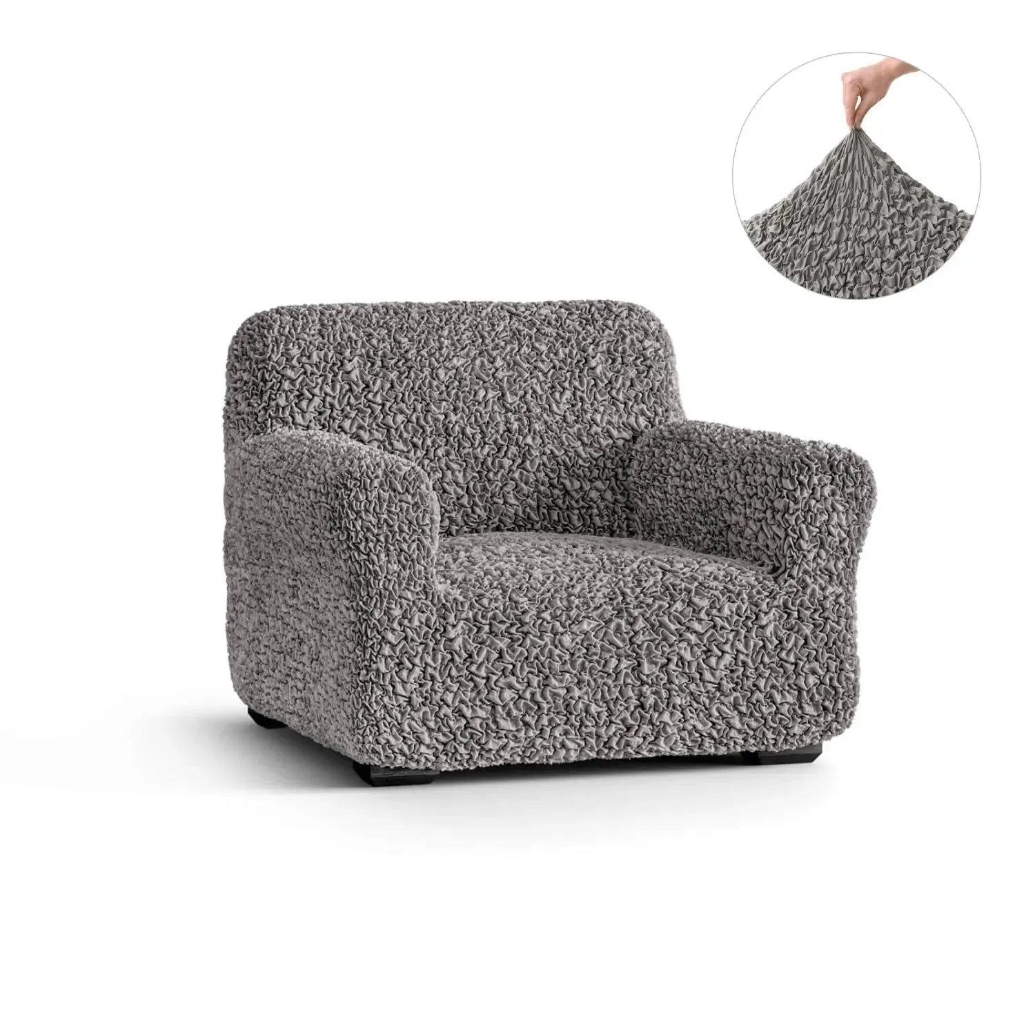 Fuco Cotton Armchair Slipcover - Soft, Washable Furniture Protector for Living Room, Bedroom & Office Use