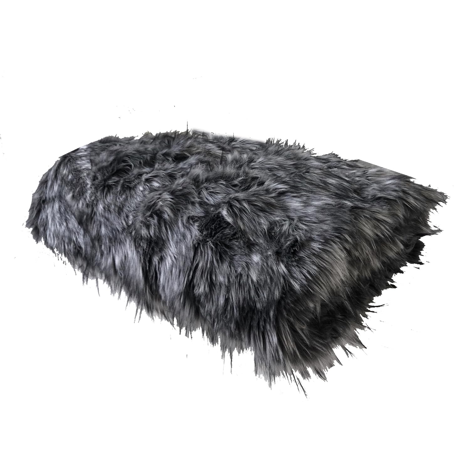 Plush Wolf Faux Fur Grey Luxury Blanket - 36