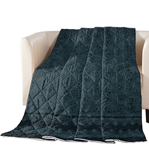 Libaoge Collection Full Size Quilted Bedspread - Premium Soft Pink Lace Texture Comforter with Cotton Fill for Bed, Couch & Sofa | Cozy Home Decor, Guest Room Essentials & Comfortable Living Room Accent