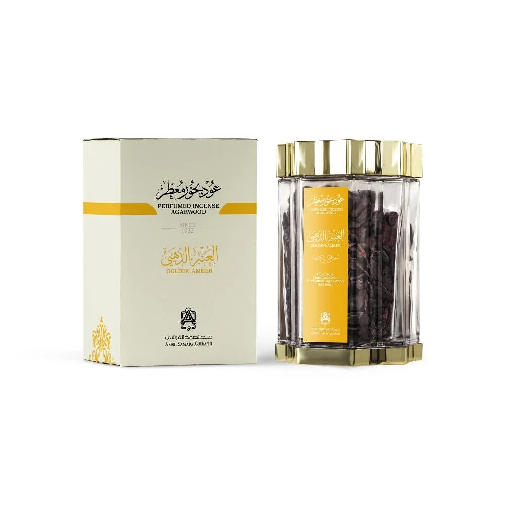 Premium Golden Amber Scented Incense Sticks - 70g Natural Aromatherapy for Relaxation, Meditation & Home Fragrance - Perfect for Yoga, Spa & Stress Relief