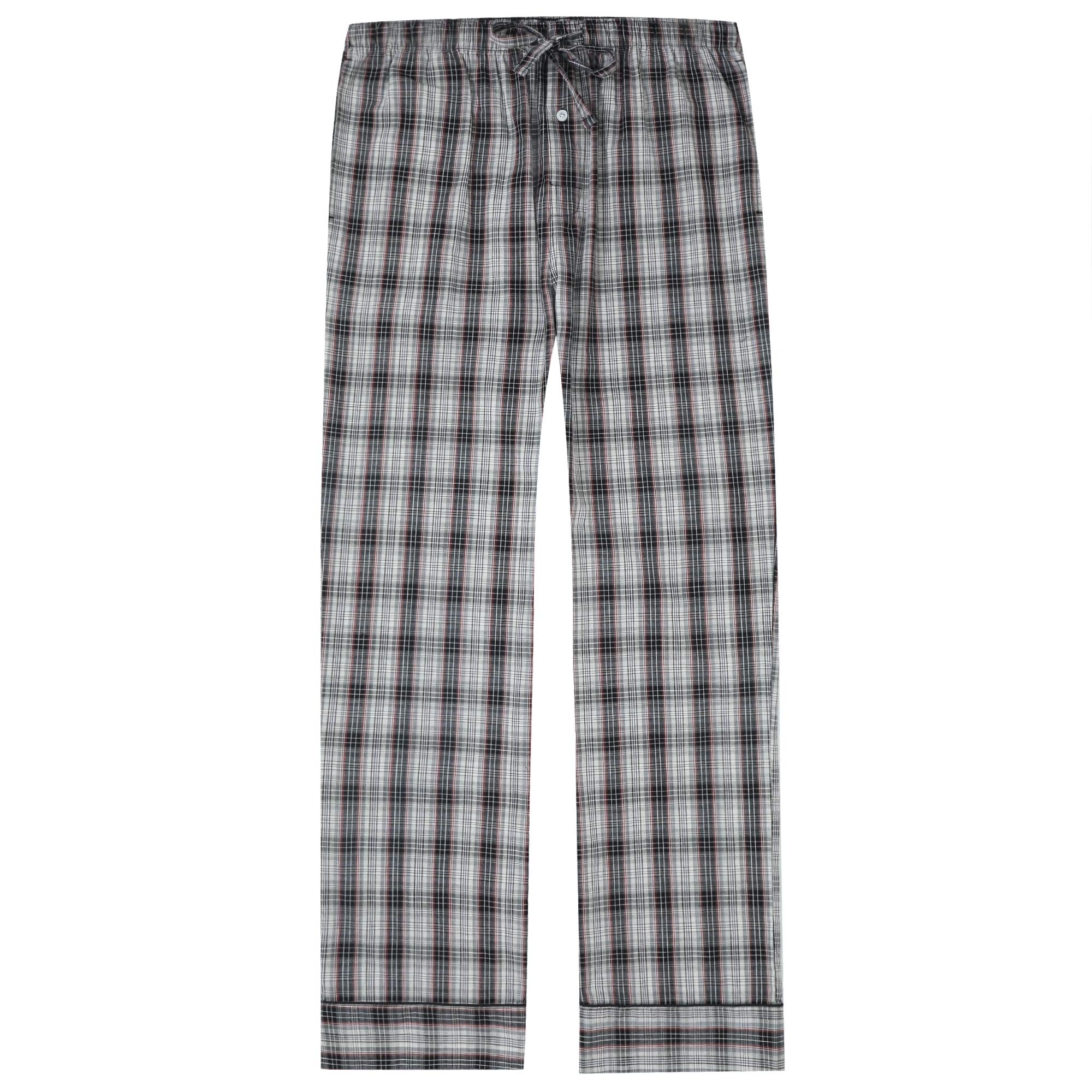 Premium Men's Plaid Pajama Pants - 100% Cotton Lounge Sleepwear for Men | Soft & Comfortable Home Wear for Relaxing, Lounging & Sleeping