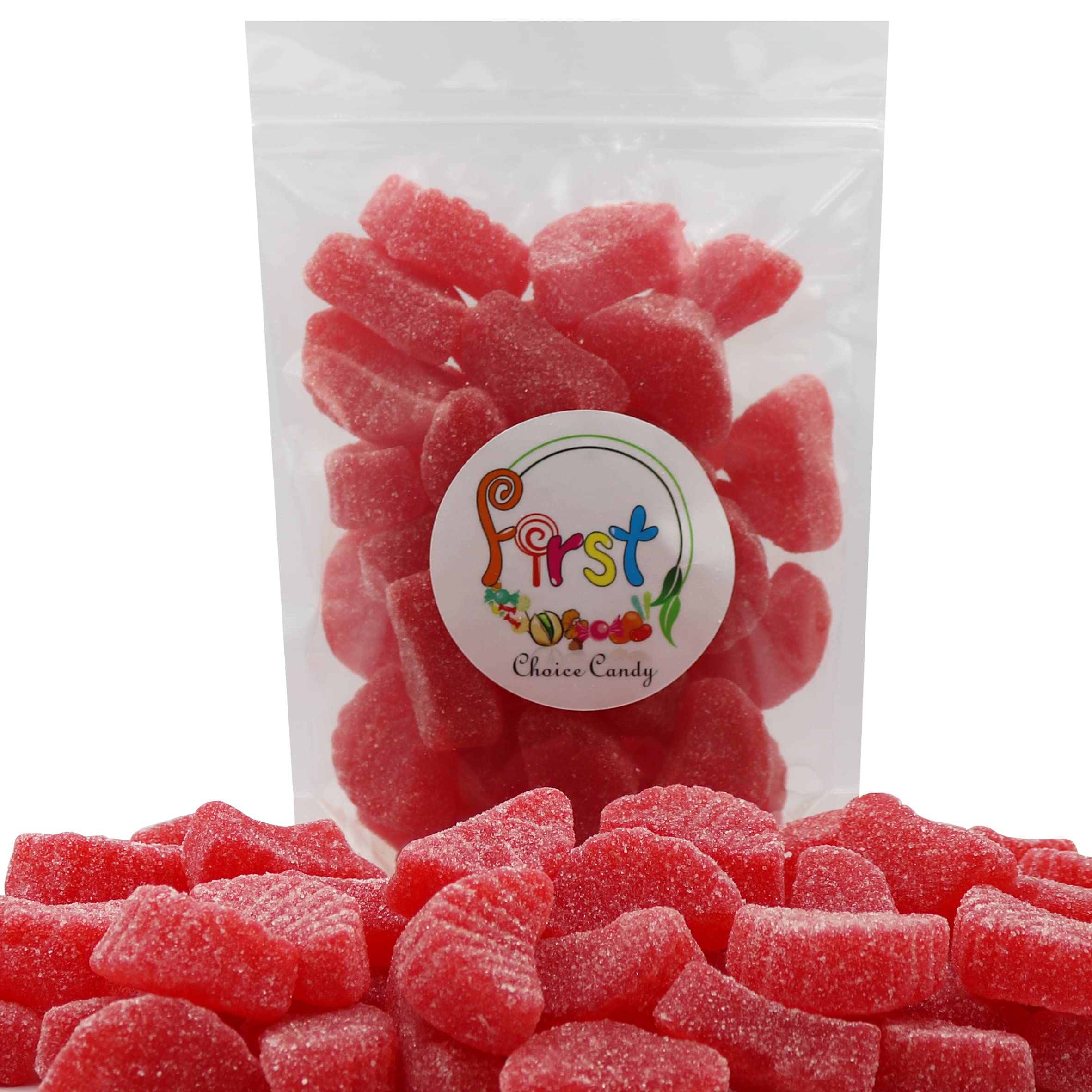 First Choice Candy Fruit Slices Jelly Wedges - Red Cherry Flavor, 5lb Bulk Candy for Parties, Baking & Gift Baskets - Sweet & Chewy Candy for Kids, Adults & Holiday Treats