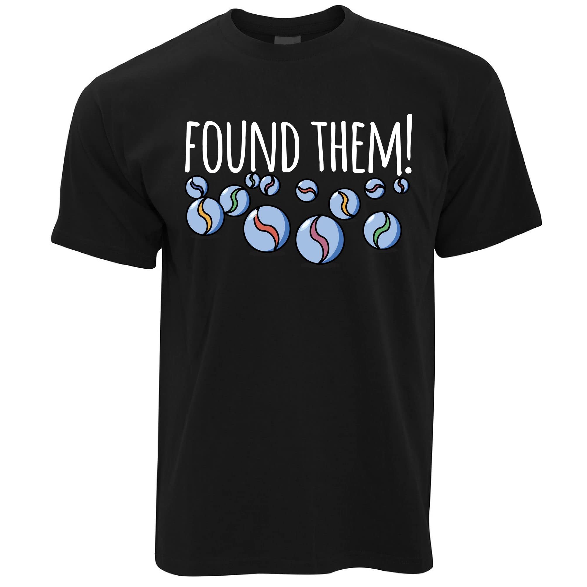 Tim And Ted Found Them Marbles Graphic T-Shirt - Funny Novelty Tee for Men & Women - Perfect for Casual Wear, Gifts & Pop Culture Fans