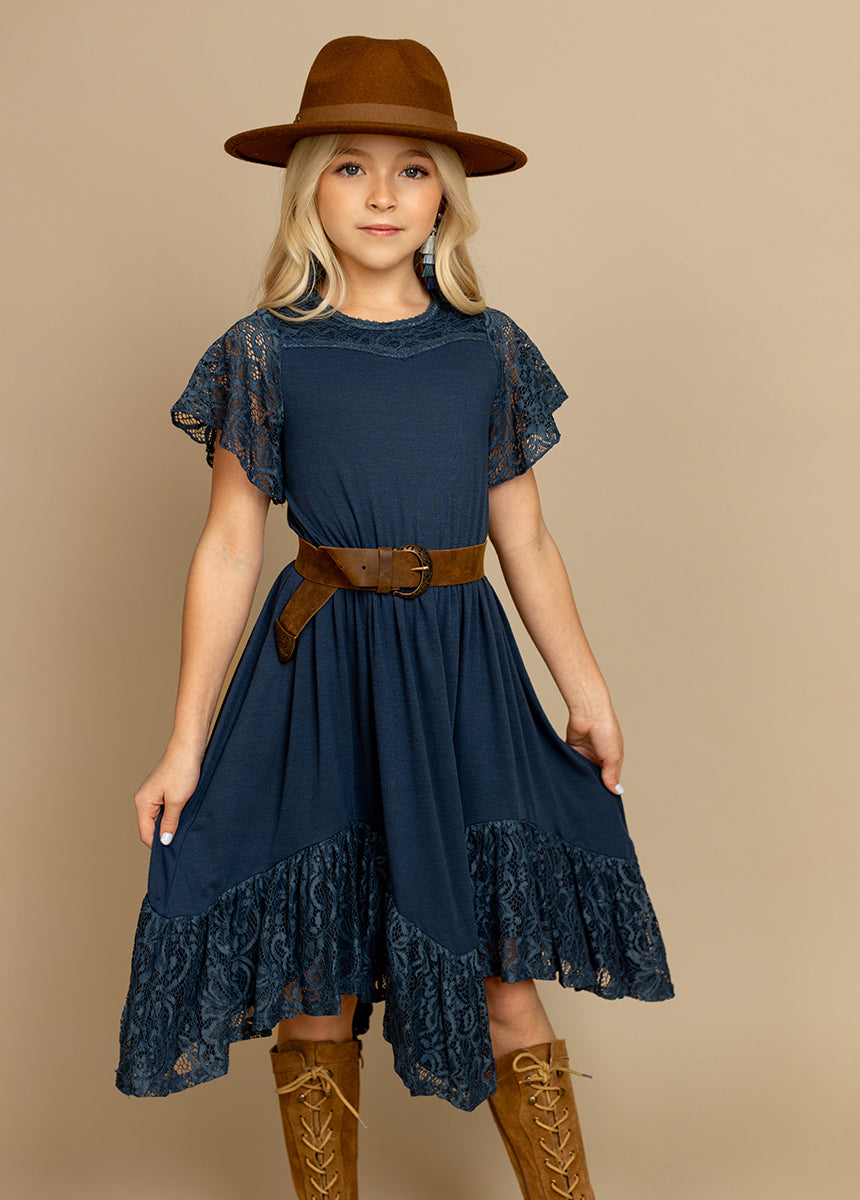 Nemia Women's Navy Blue Casual Dress - Perfect for Office, Party & Everyday Wear
