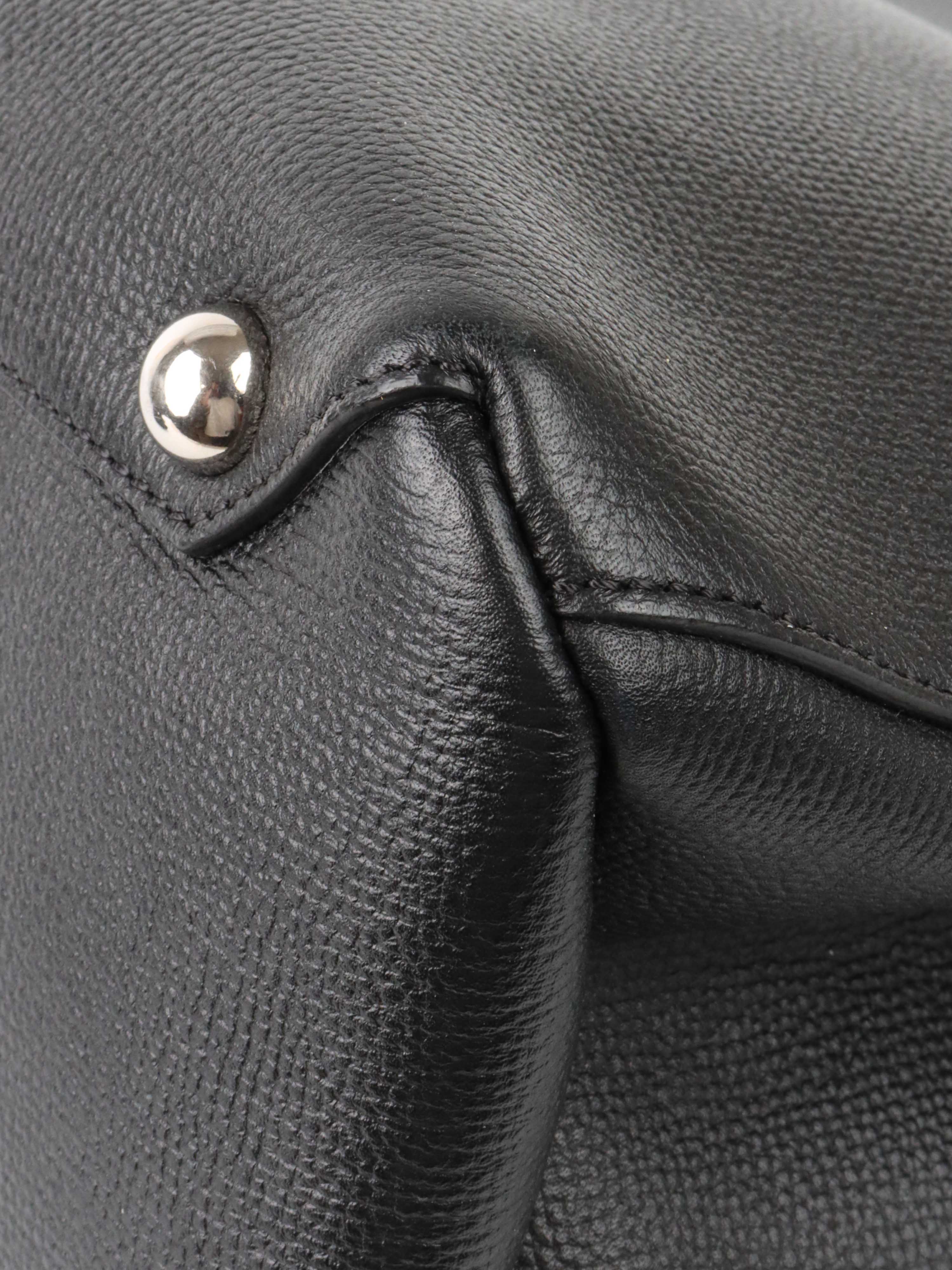 Burberry Black and Green Leather Tote Bag for Women - Luxury Designer Handbag for Work, Travel & Everyday Use
