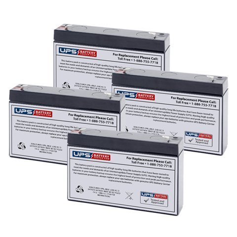 UPSBatteryCenter 6V 7Ah SLA Replacement Battery for Huffy Bimmer X6 Toy Car Model 17034-4 Pack - Compatible with Kids Ride-On Toys, Power Wheels & Electric Vehicles - Perfect for Outdoor Play, Birthday Gifts & Family Fun
