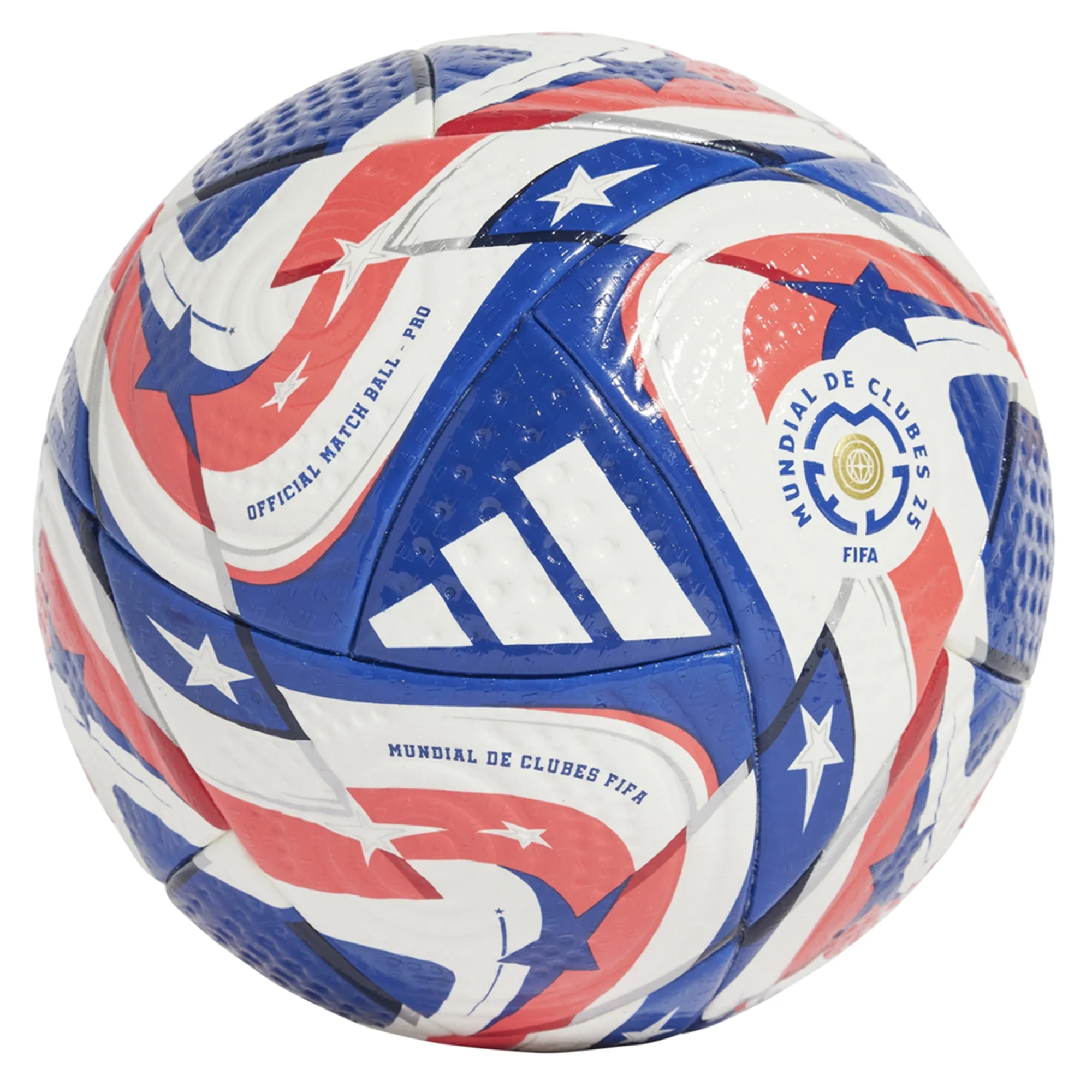 Adidas Club World Cup Pro Official Match Ball 25/26 - White/Power Blue/Lucid Red - FIFA Approved Soccer Ball for Professional Matches & Training