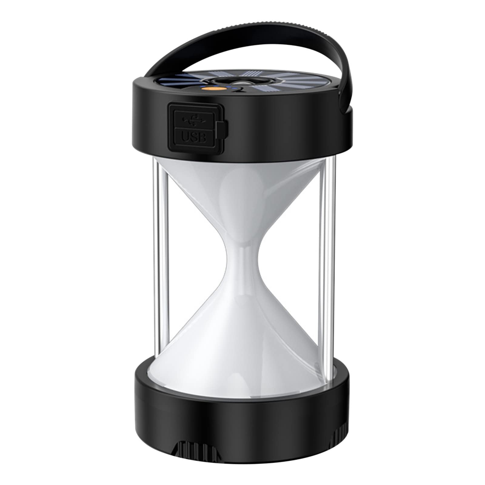 Outdoor Camping Lantern with Type-C Charging, Solar Power & Emergency Light - Bright LED Tent Light for Hiking, Backpacking & Power Outages (WM0)