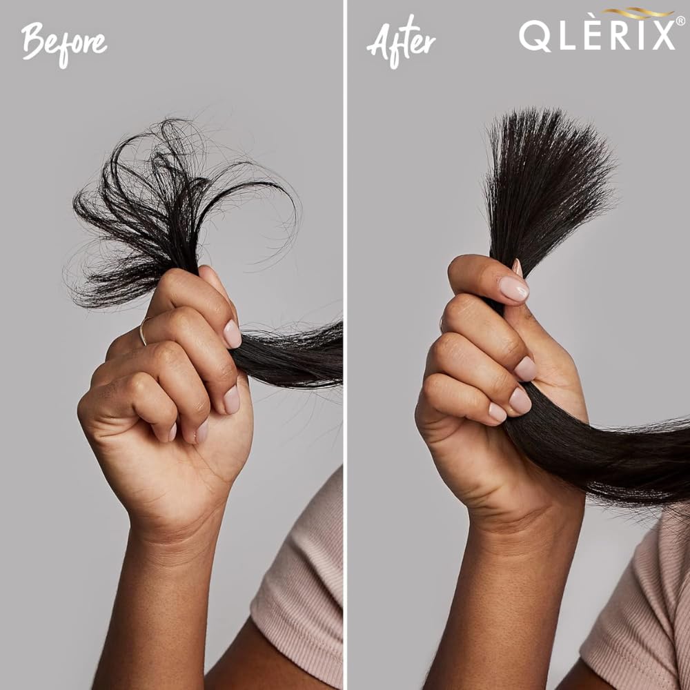 QLERIX Professional Heat Protectant Hair Spray with Keratin, Vitamin B & Argan Oil - Straightening & Smoothing Spray for Strong, Shiny Hair - Paraben & Sulfate Free - Perfect for Blowouts, Flat Ironing & Heat Styling