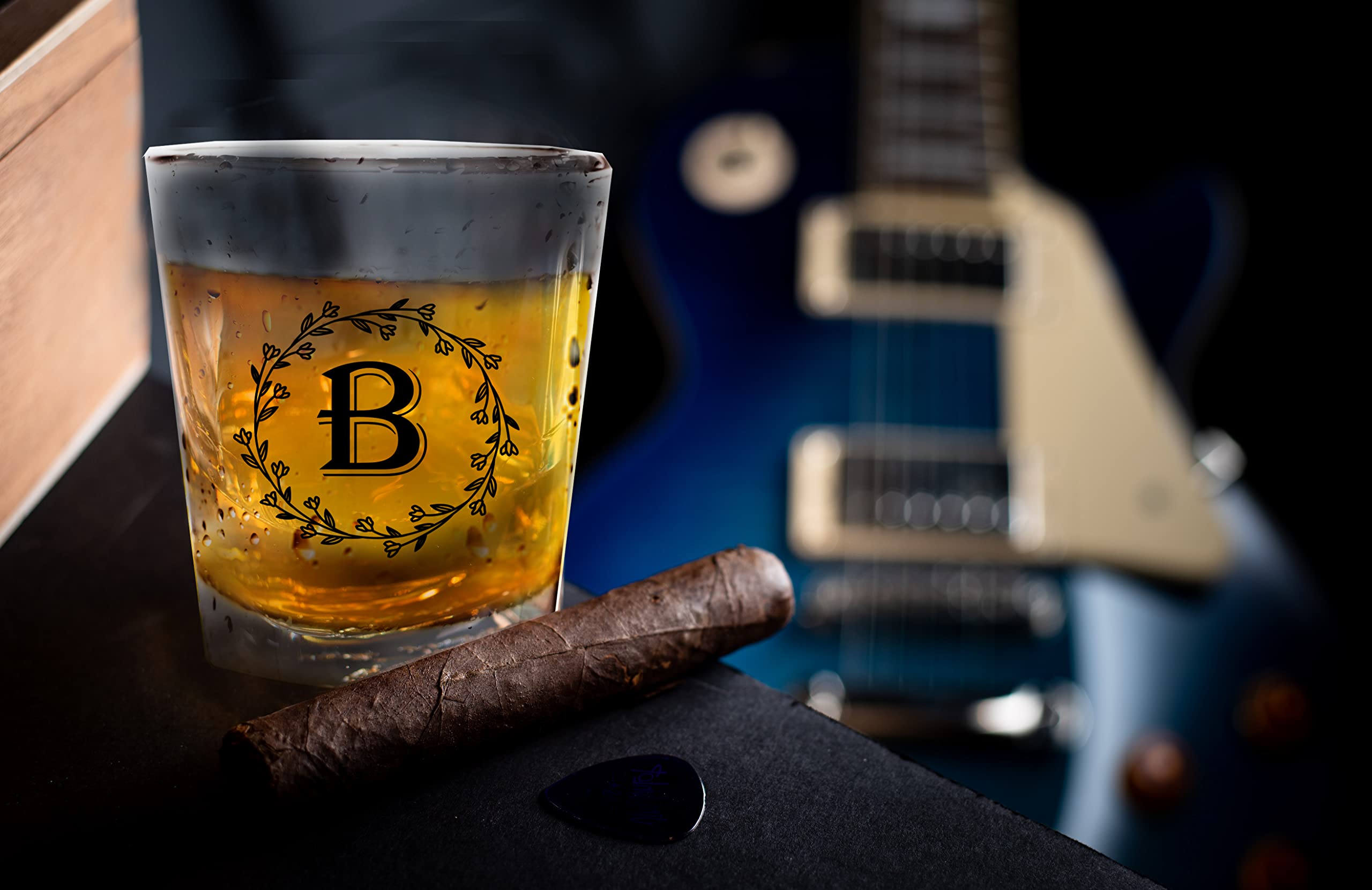 Personalized Monogrammed Shot Glass Set of 6 - 2oz Letter C Custom Engraved Whiskey Glasses - Unique Christmas Gifts for Couples, Wedding Presents & Holiday Party Favors - Perfect for Cocktail Nights, Bachelor Parties & Home Bar Decor