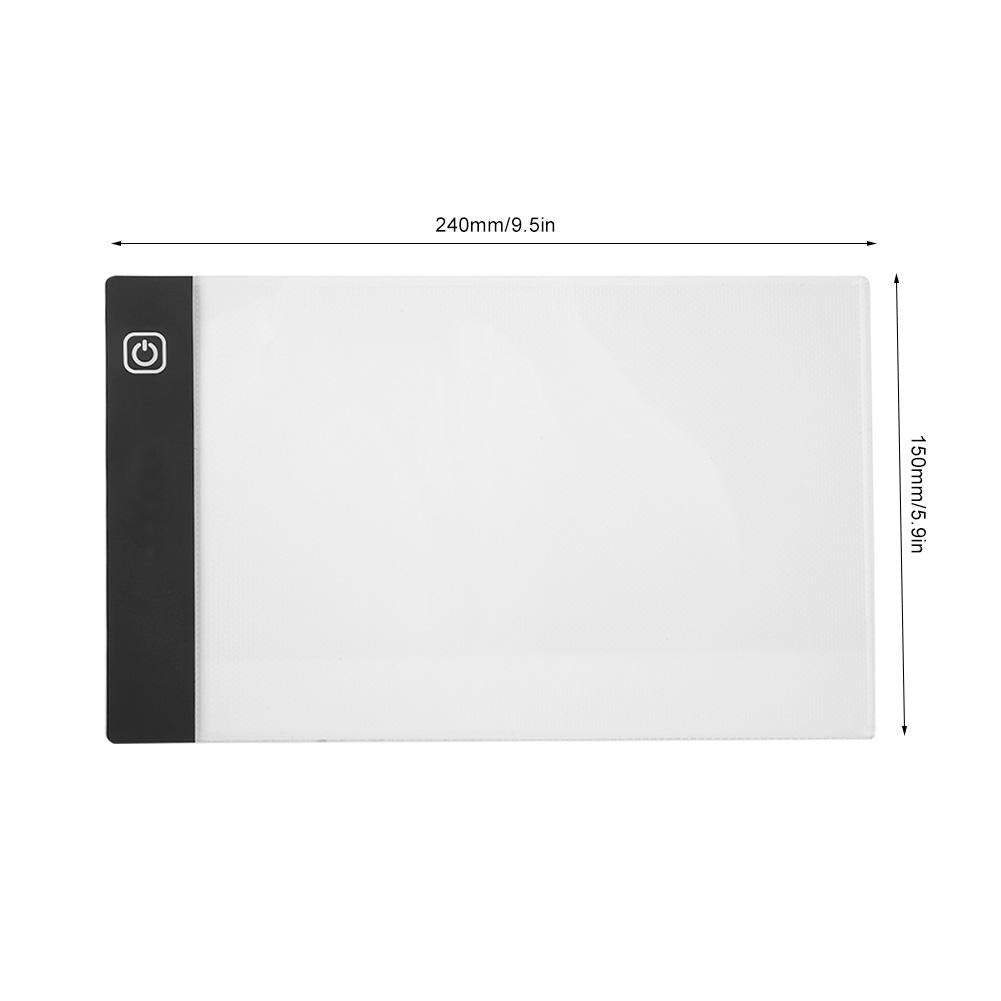 A4 Portable LED Light Box - USB Powered Dimmable Tracing Light Pad for Artists, Drawing, Sketching & Animation | Perfect for Artcraft, Calligraphy & DIY Projects