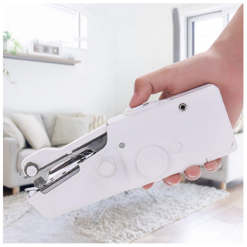 Mini Electric Handheld Sewing Machine for Beginners - Portable Cordless Stitch Tool with Stapler for Fabric, DIY & Home Crafts | Perfect for Quick Repairs, Travel & Small Projects