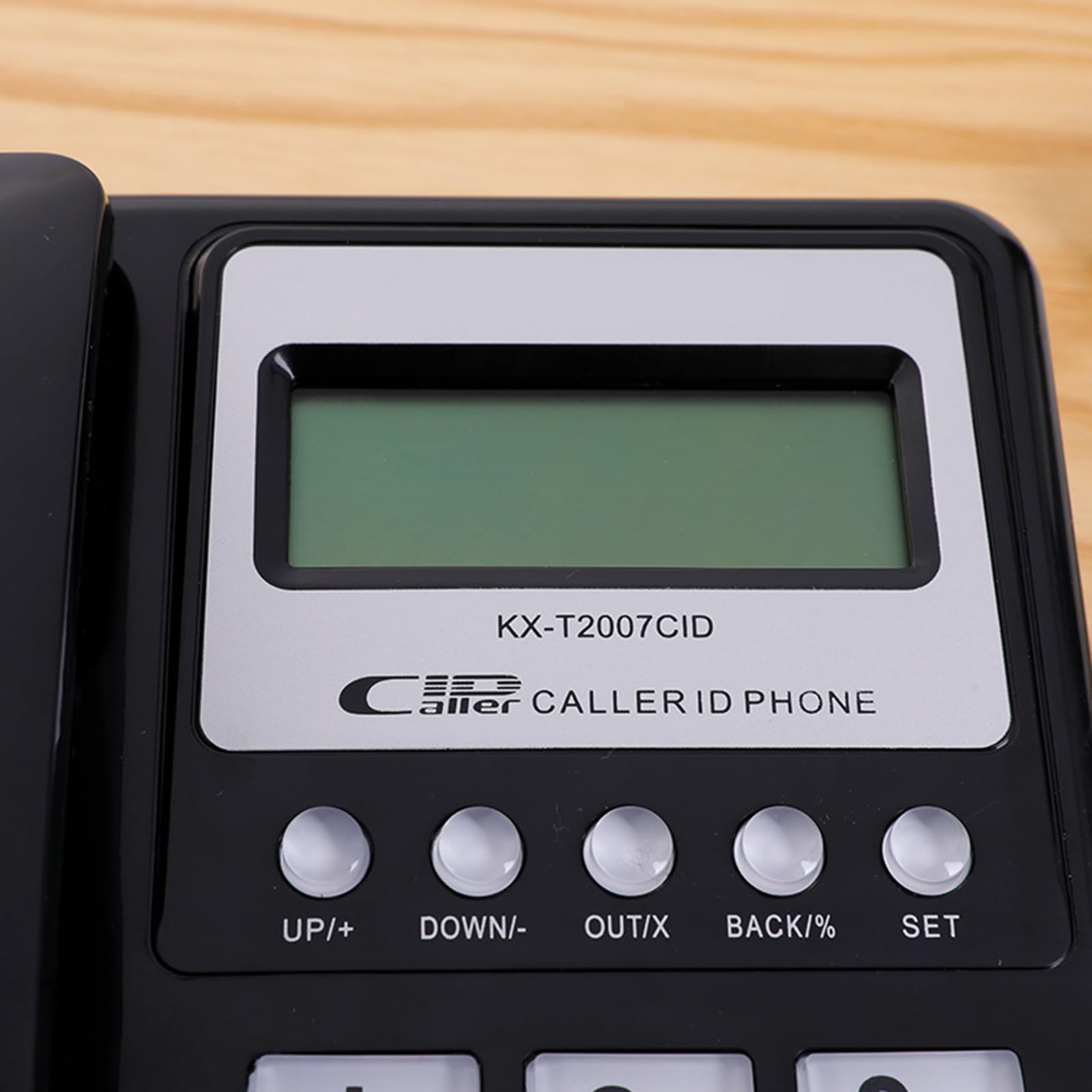 **Black Corded Landline Phone with Caller ID, LCD Display & Call Storage - DTMF/FSK Compatible for Home & Office Use - Reliable Communication for Business Calls, Remote Work & Emergency Use**