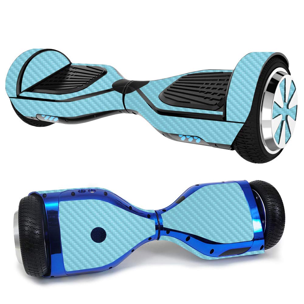 MightySkins Carbon Fiber Skin for Ultra Hoverboard - Baby Blue | Protective & Durable Textured Vinyl Wrap | Easy to Apply & Remove | Made in USA | Perfect for Kids, Teens & Outdoor Riding Protection