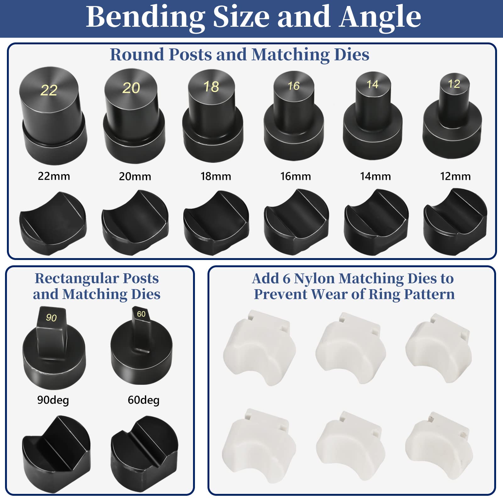 Professional Ring Bender Tool Kit with 12 Nylon Dies - Jewelry Making Pliers for Perfect Spoon Earrings & Wire Rings - Ideal for DIY Crafters, Jewelry Artists & Small Business Owners (Great for Home Studios, Craft Fairs & Etsy Shops)