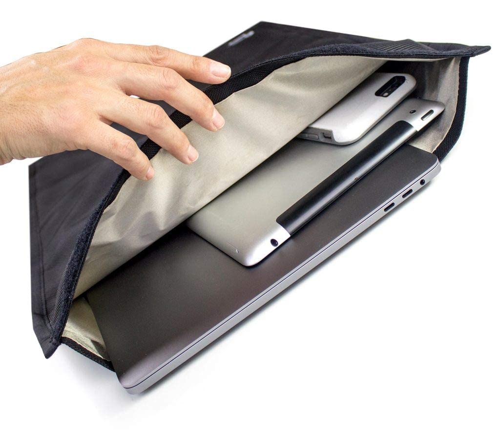 Mission Darkness Faraday Bag for Laptops - EMP Protection, Anti-Hacking & Anti-Tracking, Military-Grade Shielding for Law Enforcement, Privacy & Data Security - Perfect for Travel, Executive Protection & Secure Device Storage
