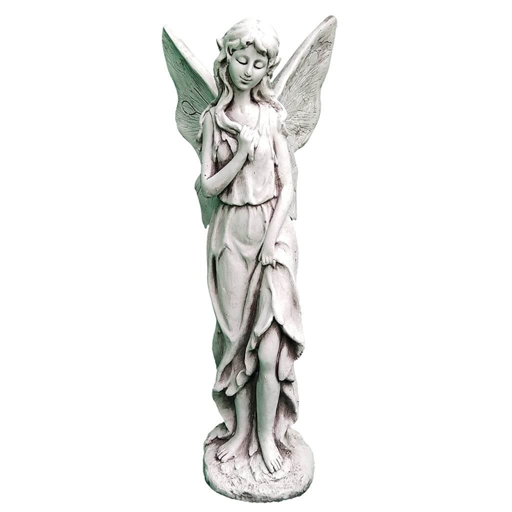 YIXIN2013SHOP Outdoor Angel Garden Statue - Weather-Resistant Fairy Sculpture for Courtyard, Balcony, Terrace & Lawn Decor - Perfect for Patio, Pathway & Fairy Garden Decoration