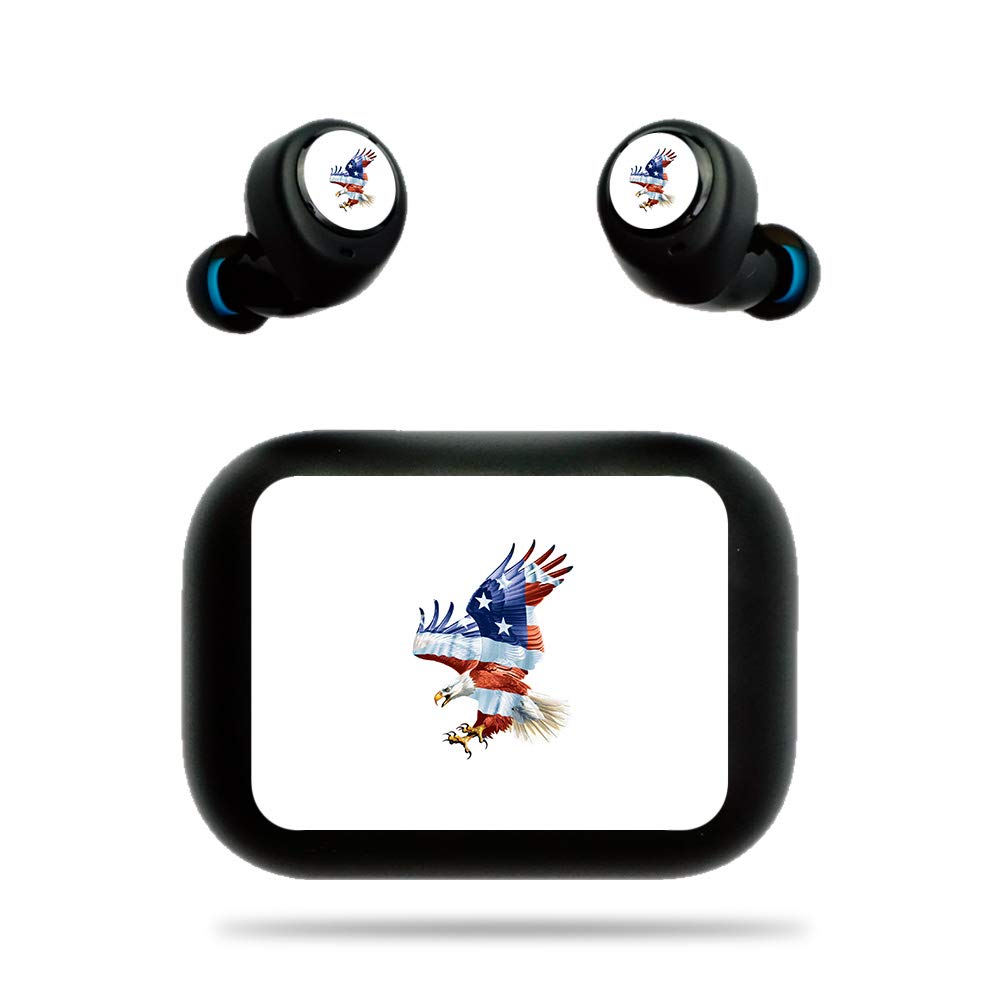 MightySkins Vinyl Decal Wrap Cover for Amazon Echo Buds - American Eagle Design | Protective & Durable Skin | Easy to Apply & Remove | Made in USA | Perfect for Travel, Workouts & Daily Use