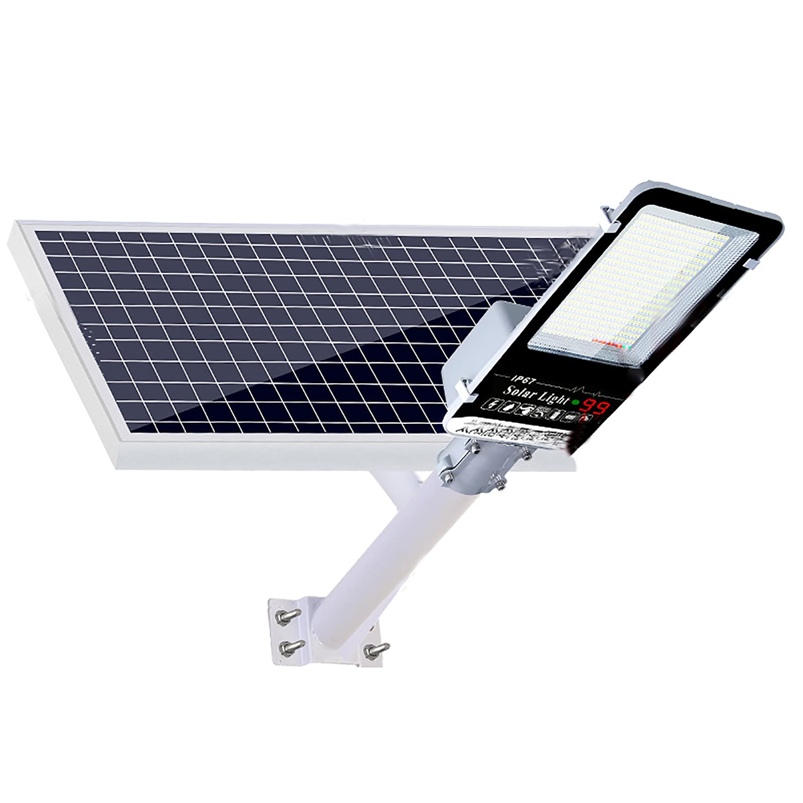 2680 LED Solar Motion Sensor Light with Remote & Dusk to Dawn Control - Super Bright Waterproof Outdoor Solar Street Light for Garden, Pathway, and Wall Mount Security Lighting
