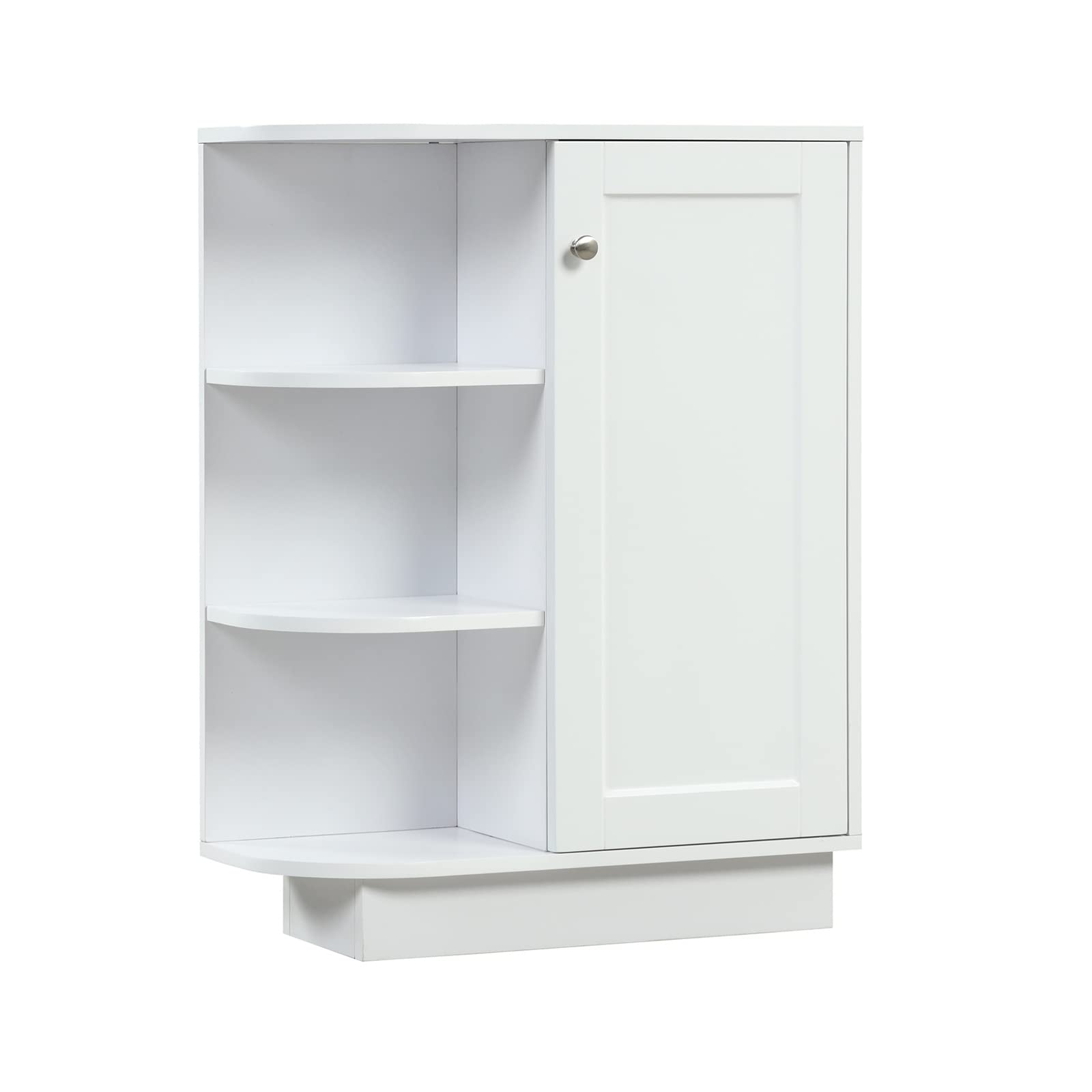 Open Style Shelf Cabinet with Adjustable Shelves - White Storage Organizer for Living Room, Bedroom & Office - Easy to Assemble with Ample Storage Space - Modern Home & Office Furniture