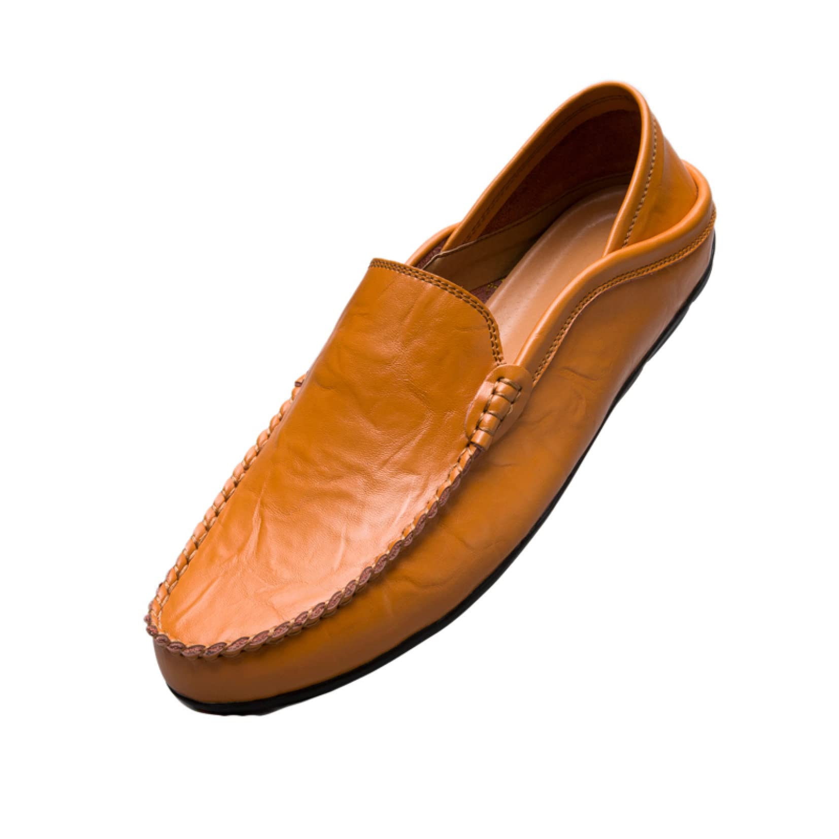 Hoxekle Men's Slip-On Casual Boat Shoes - PU Leather Driving Loafers for Office & Outdoor | Comfortable Penny Loafers for Men | Perfect for Business, Travel & Daily Wear