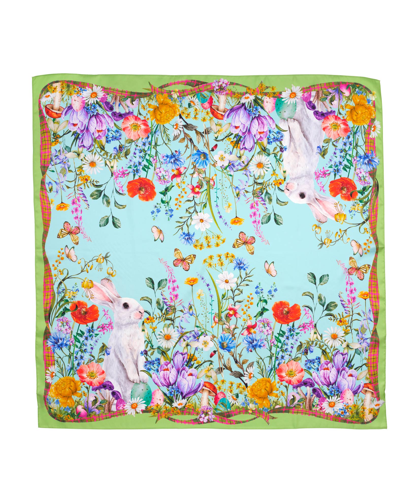 Spring Bounty 35 Silk Square Scarf - Premium Fashion Accessory for Women, Elegant Floral Print, Lightweight & Breathable - Perfect for Office, Parties & Travel