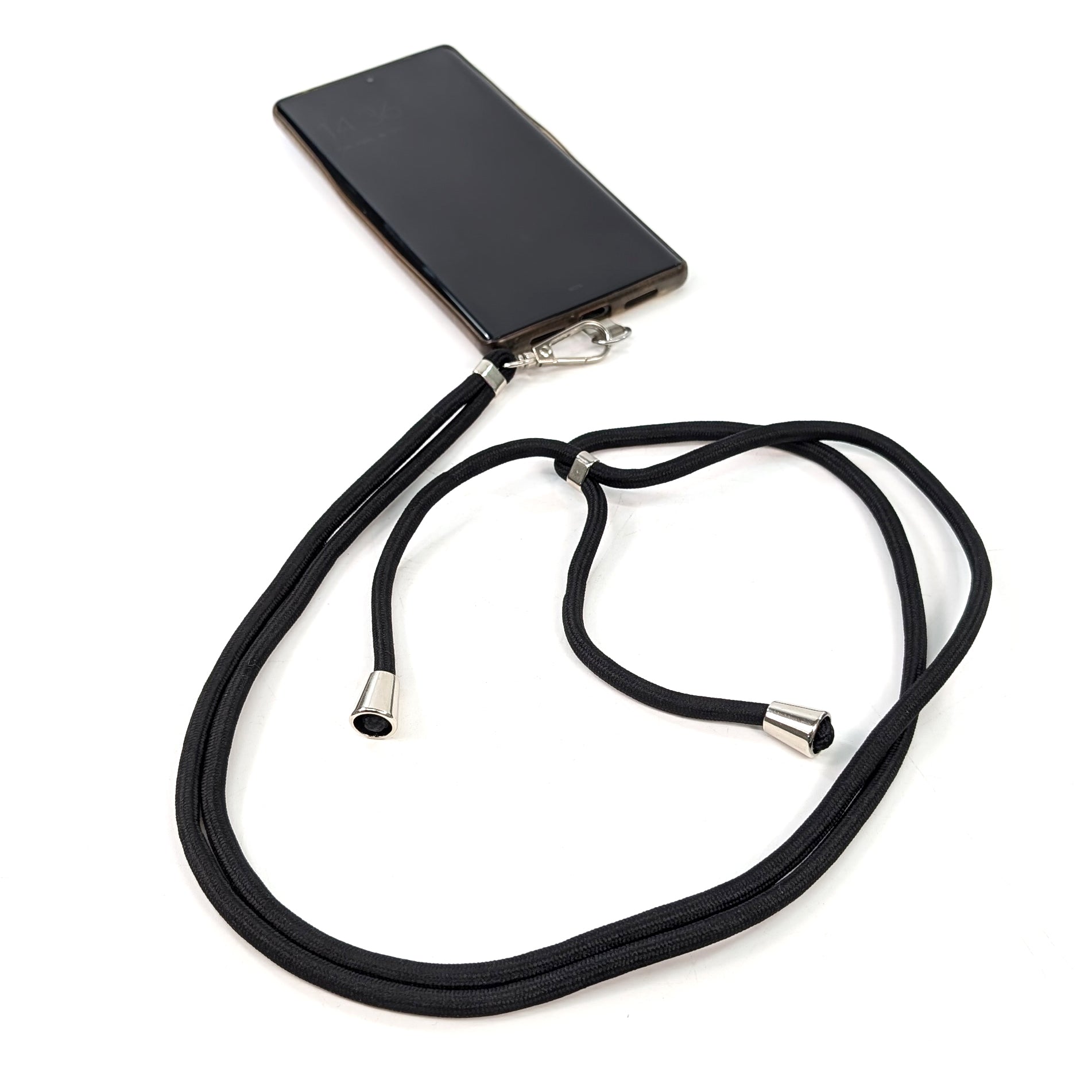 Adjustable Crossbody Phone Strap - Secure & Comfortable Phone Holder for iPhone & Android - Perfect for Travel, Shopping & Outdoor Activities (Black)