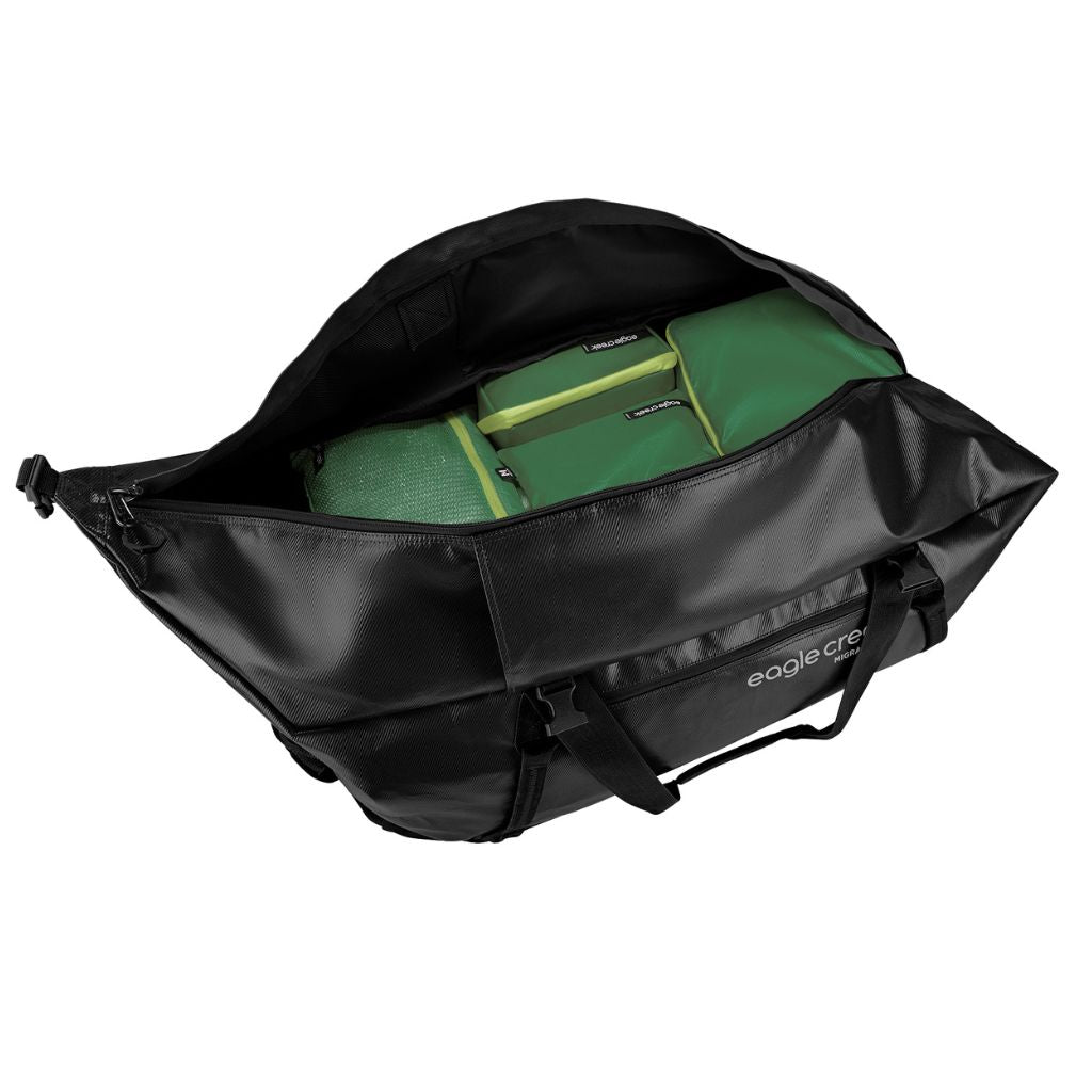 Eagle Creek Migrate 130L Ultra Tough Wheeled Duffel Bag - Heavy Duty Travel Luggage for Adventure, Camping & Outdoor Trips - Black