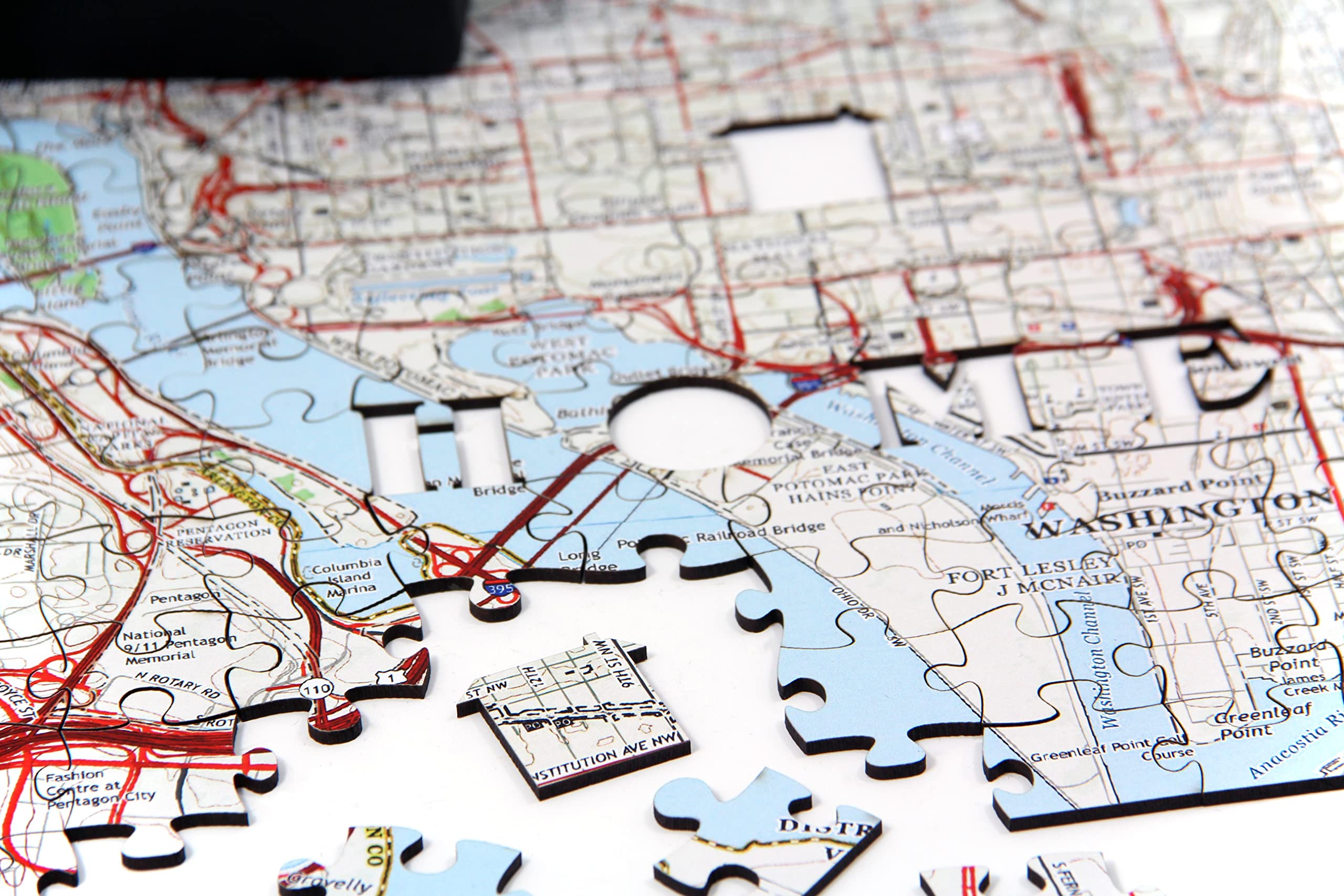Personalized Wooden Map Jigsaw Puzzle - 300 Piece Custom Home Puzzle for Puzzle Lovers | Unique Housewarming Gift for New Homeowners | Perfect for First Homes, Anniversaries & Family Game Nights
