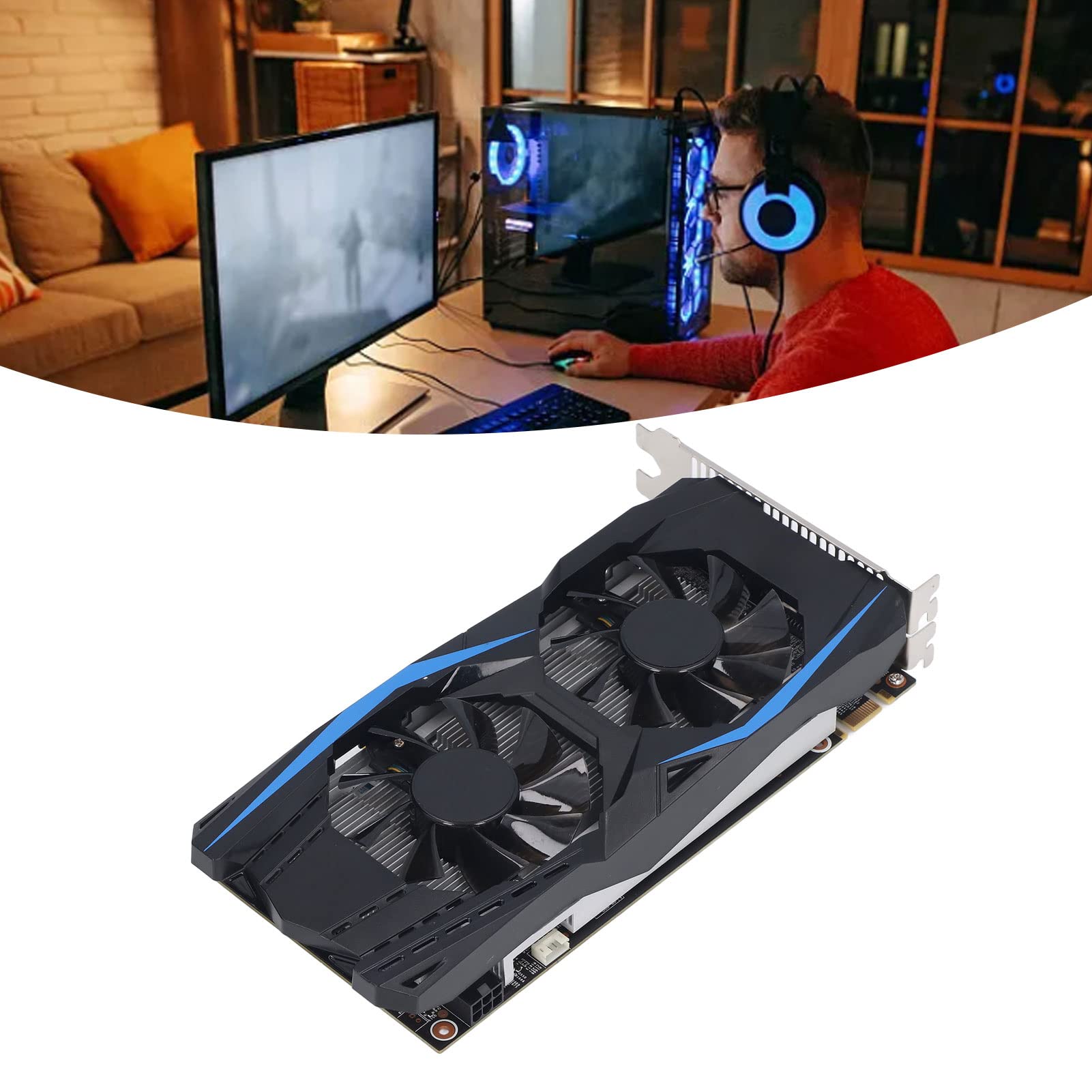 NVIDIA GTX 950 Gaming Graphics Card 32GB GDDR5 128bit - Dual Fan Cooling, PCIe 3.0 x16, 1114MHz Core Clock, DVI/DP/HDMI - Perfect for PC Gaming, Video Editing & 4K Multimedia