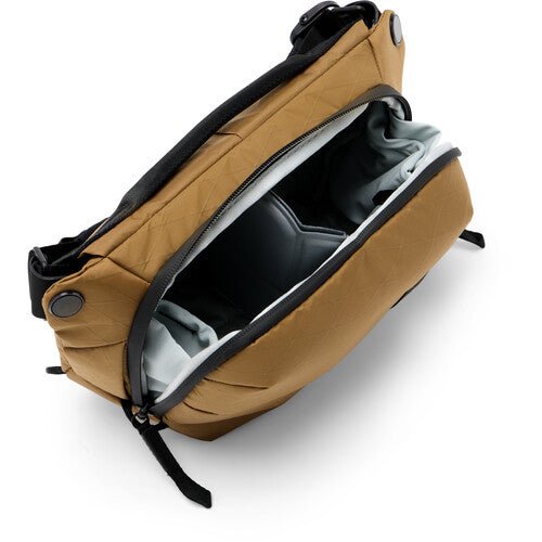 Peak Design Everyday Sling 3L v2 Camera Bag - Waterproof & Lightweight Crossbody Messenger Bag for DSLR, Mirrorless Cameras - Perfect for Travel, Hiking & Urban Photography (Coyote Brown)