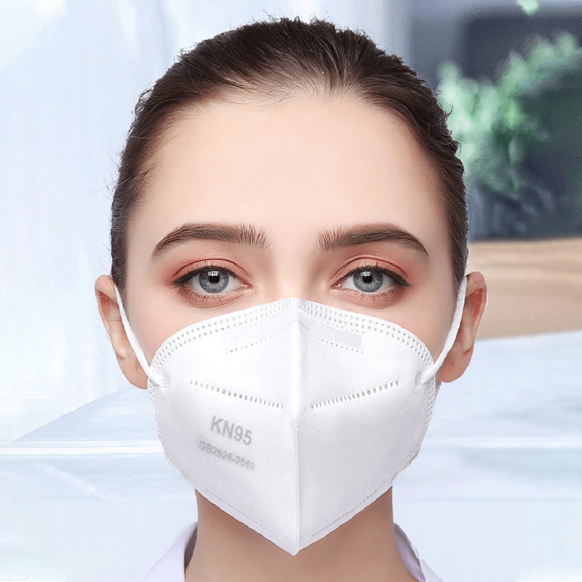 Spellow KN95 Face Masks 50 Pack - 5-Layer Breathable Disposable Dust Mask with Elastic Earloop & Nose Clip, ≥95% Filtration Efficiency (10 Colors) - Protection for Home, Office, Travel & Public Spaces
