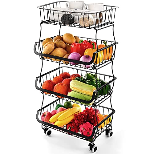 4 Tier-black