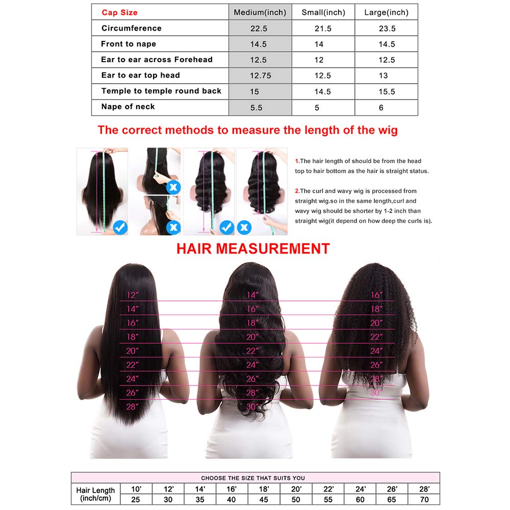 100% Unprocessed Virgin Water Wave Lace Front Wigs - T Part Human Hair Wigs Natural Black (16 Inch) for Everyday Wear, Cosplay & Special Occasions